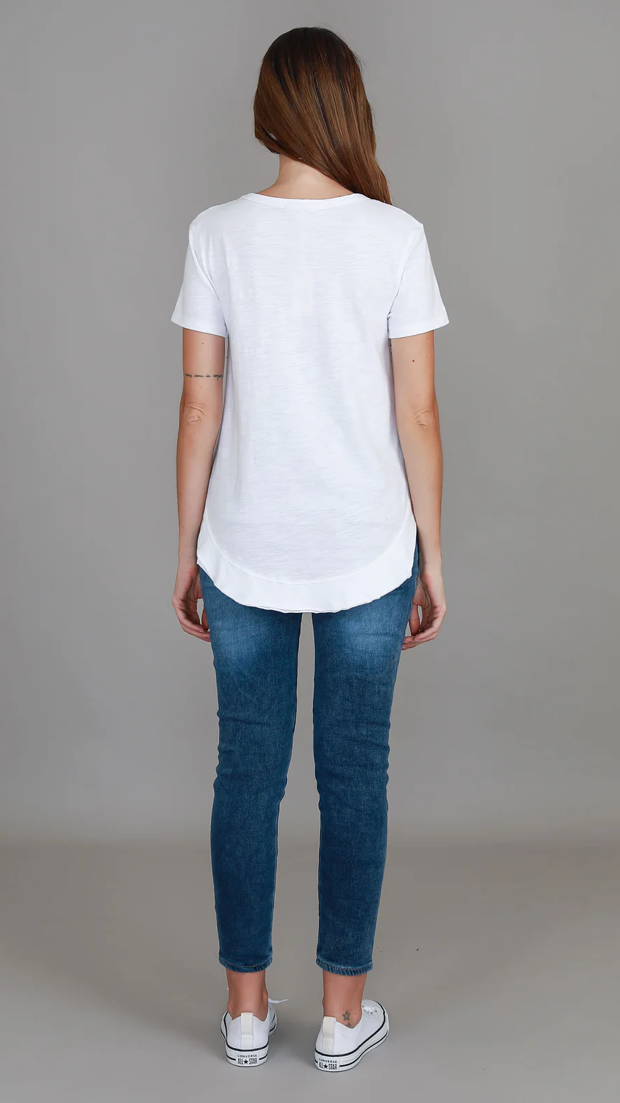 Lily Silver Star T Shirt - White