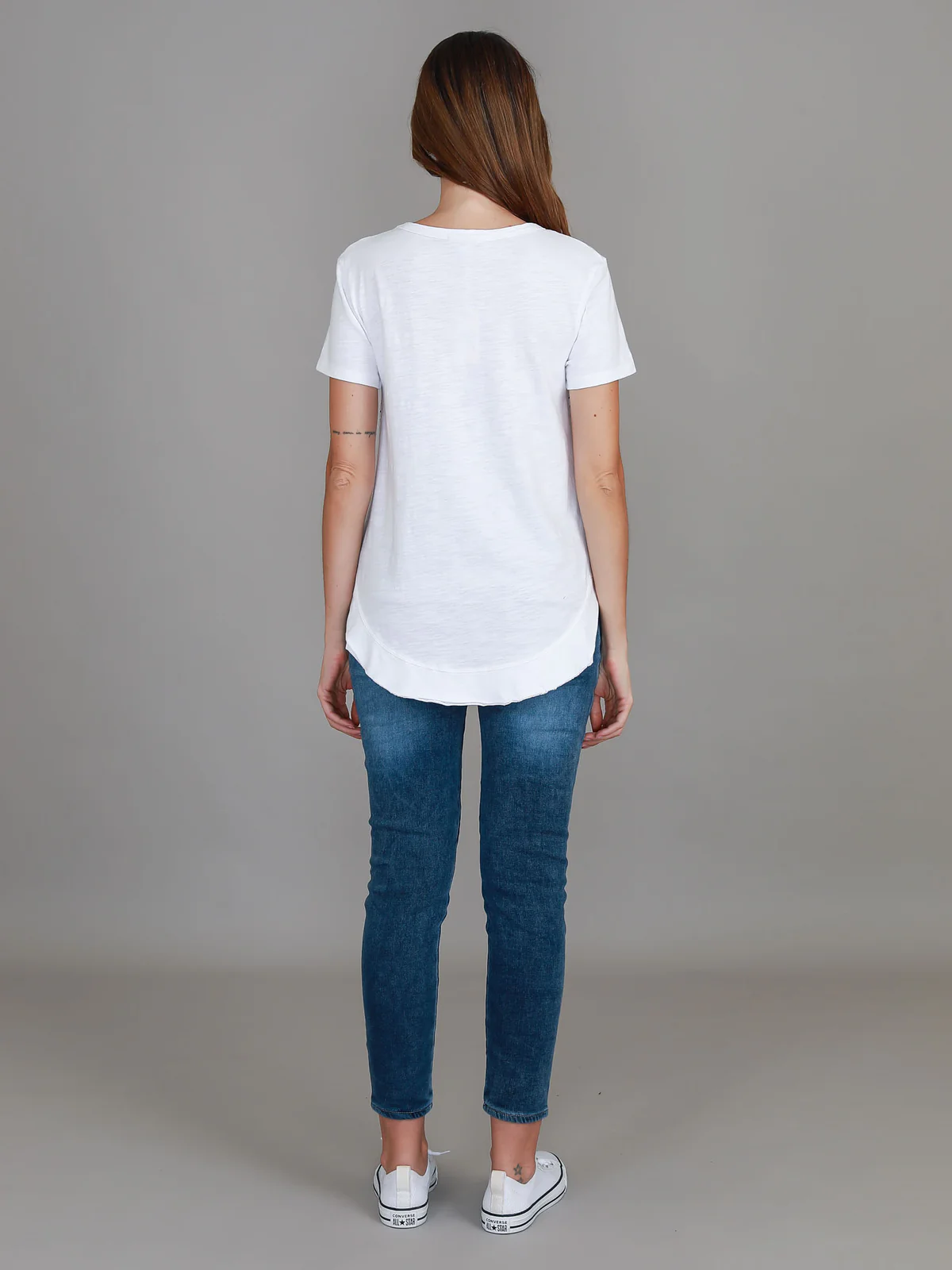 Lily Silver Star T Shirt - White