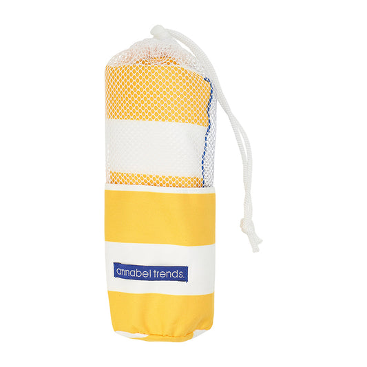 Sand Free Towel - Yellow Stripe