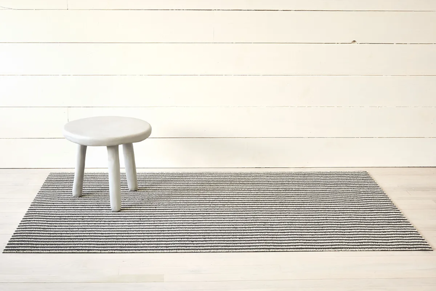 Breton Stripe Doormat - Gravel