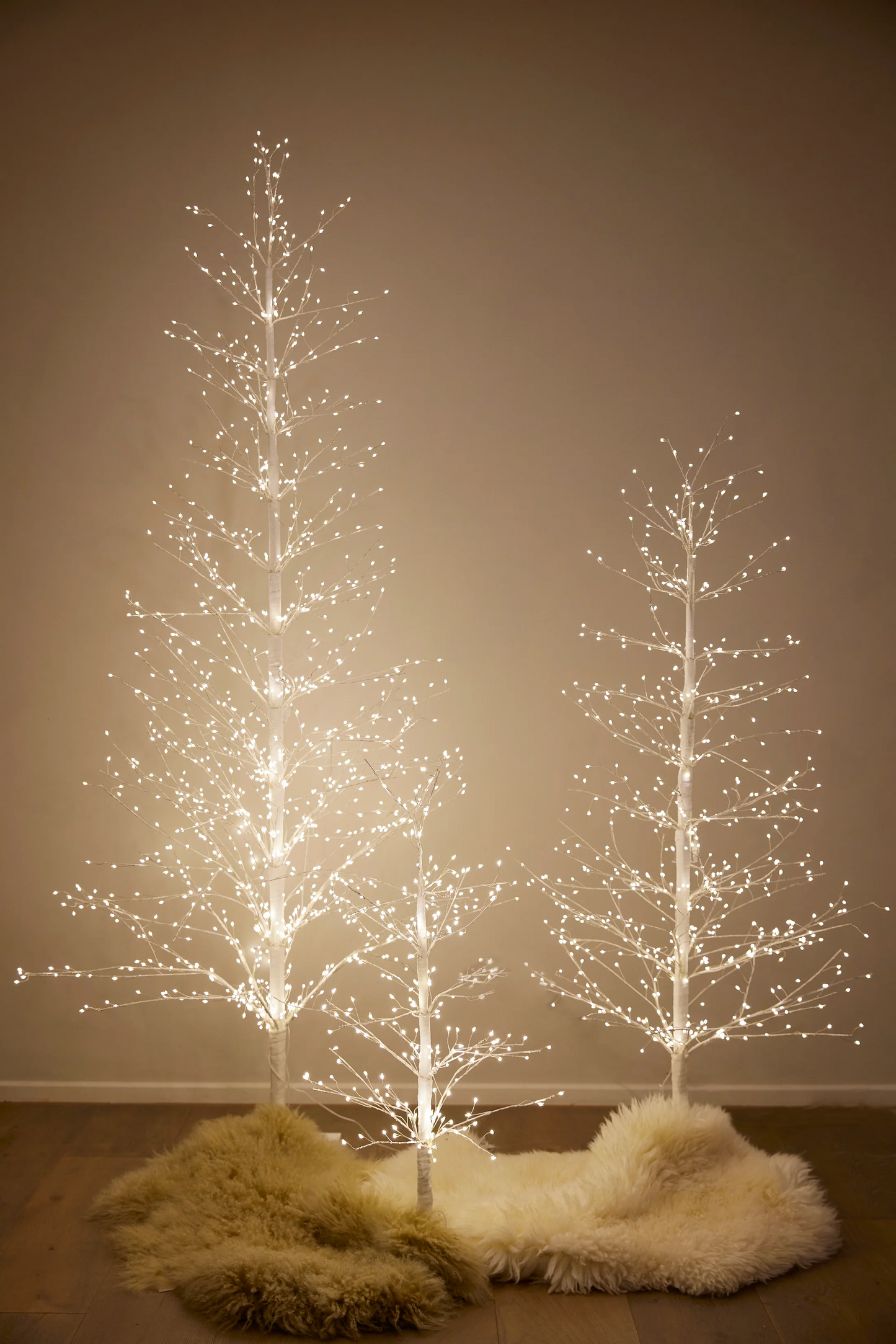 White LED Sparkle Tree  - 210cm