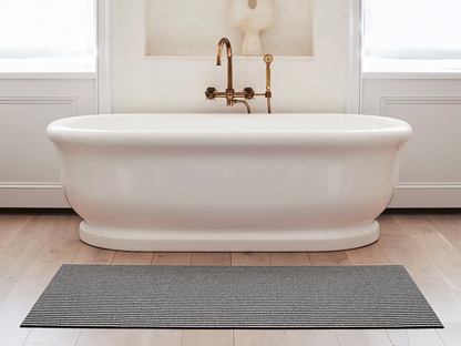Breton Stripe Doormat - Gravel