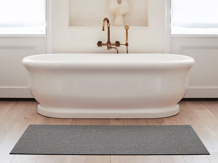 Breton Stripe Doormat - Gravel