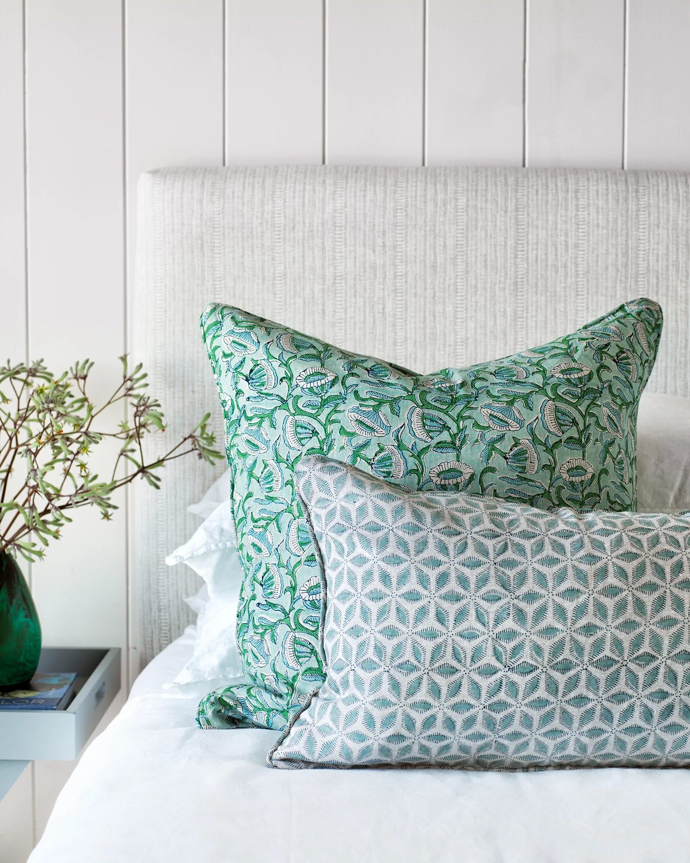Hanami Light Blue Rectangle Cushion