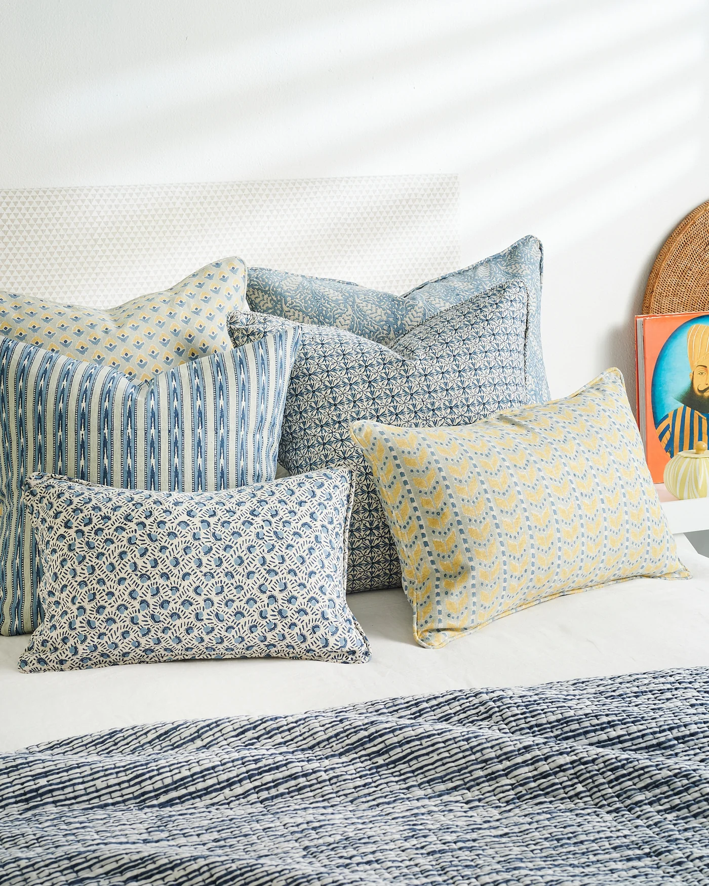 Ordu Azure Rectangle Cushion