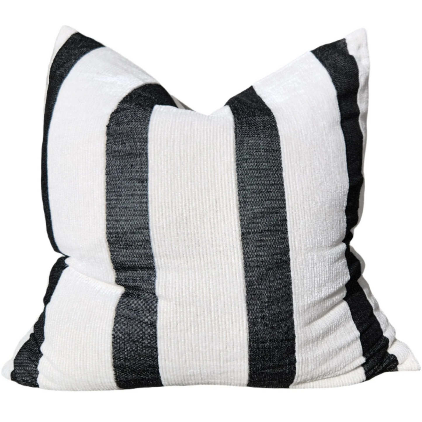 Palma Corduroy Cushion - Off White/Black
