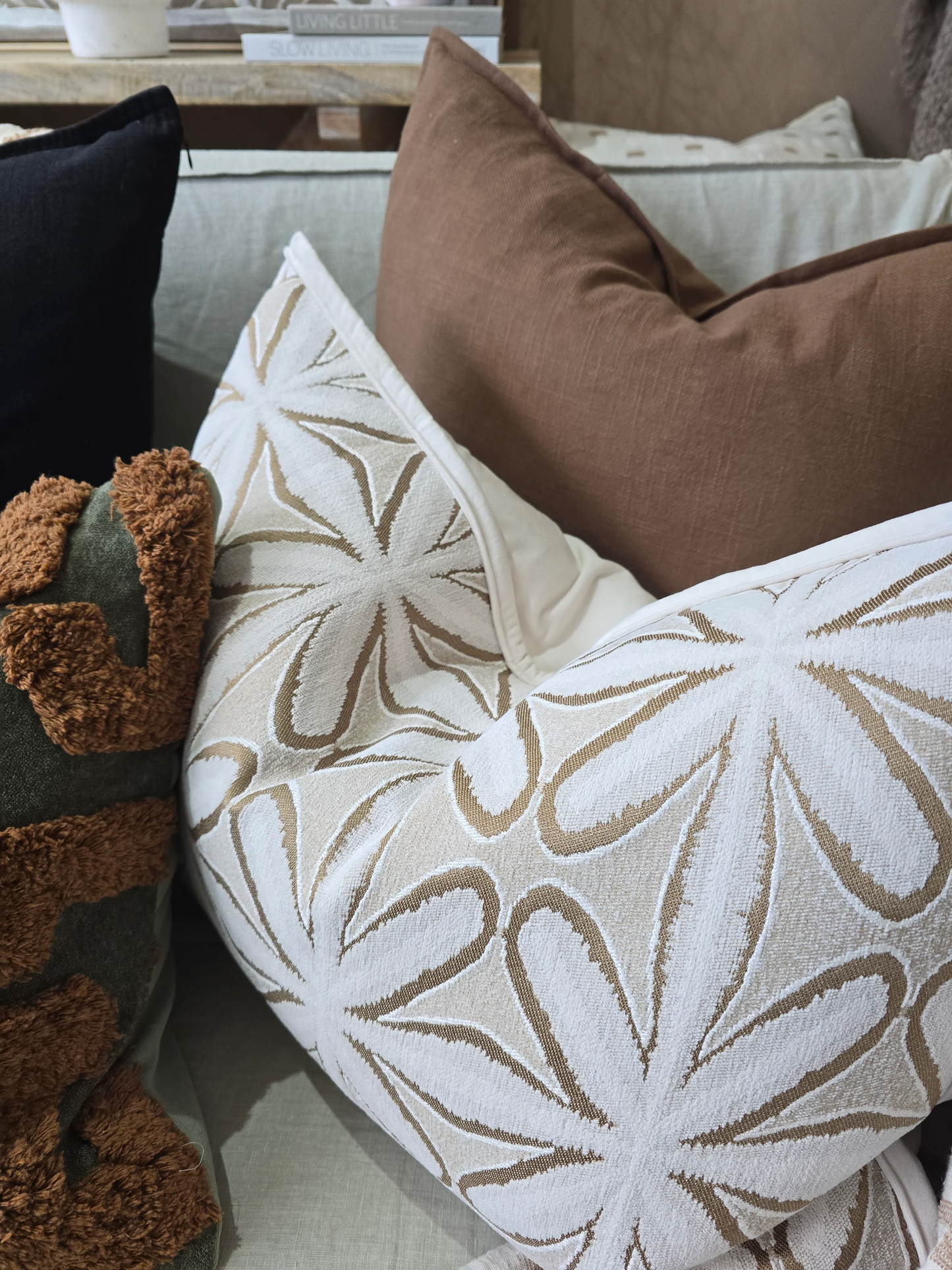 Petal Burst Rectangle Cushion
