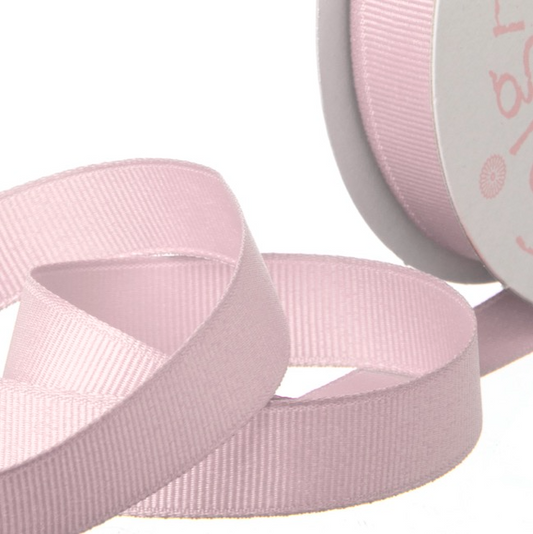 Grosgrain Plain Ribbon - Baby Pink