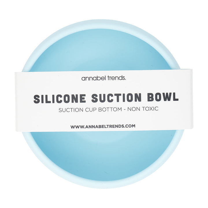 Silicone Suction Bowl - Iced Blue