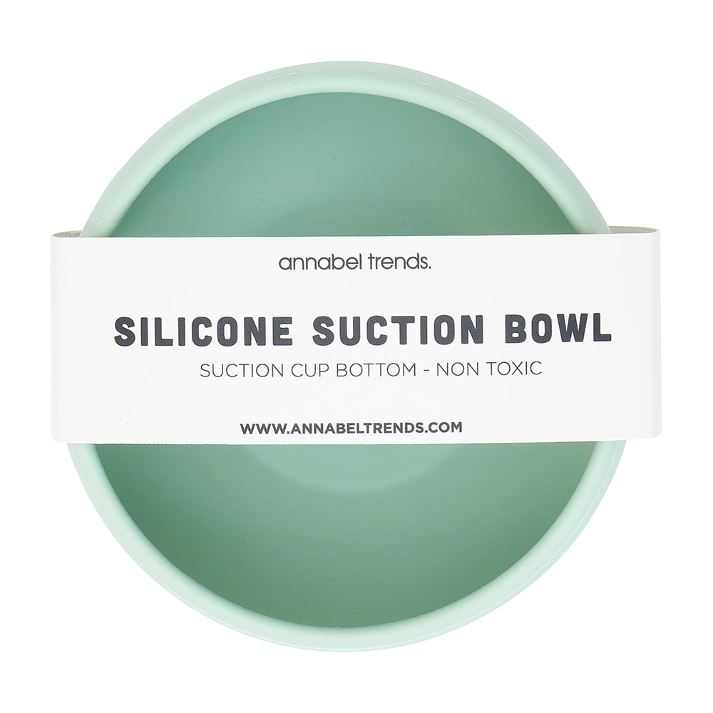 Silicone Suction Bowl - Moss