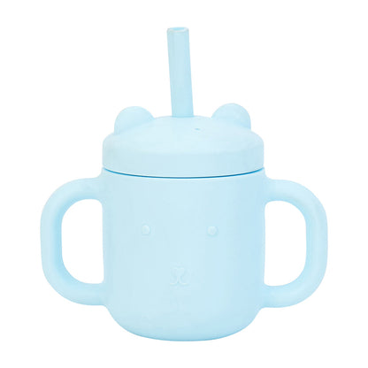 Mini Sippi Bear With Handles - Iced Blue