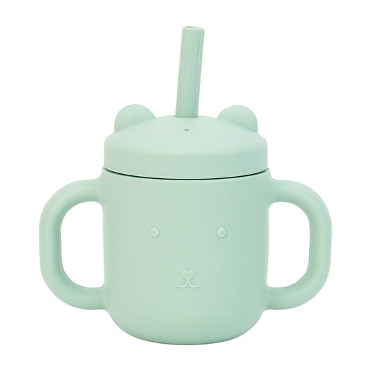 Mini Sippi Bear With Handles - Moss