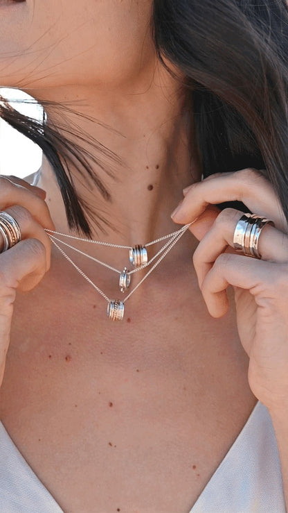 Gratitude Meditation Spinning Necklace