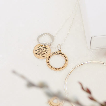 Grandmother Open Circle Charm