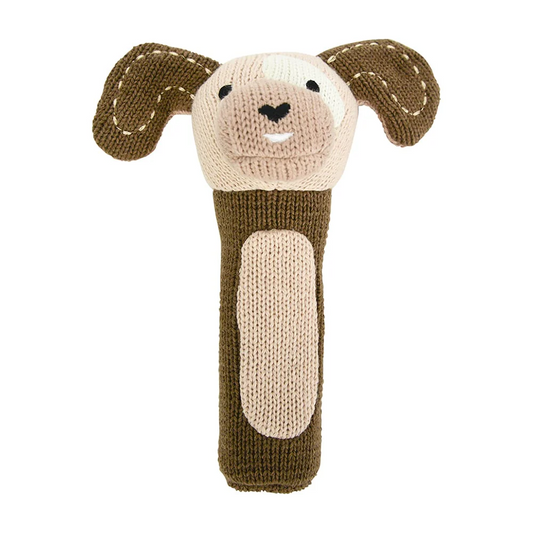 Hand Knit Rattle - Puppy