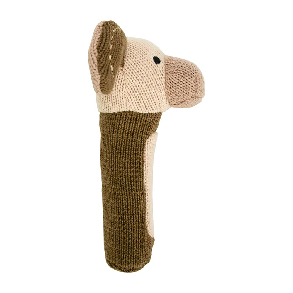 Hand Knit Rattle - Puppy