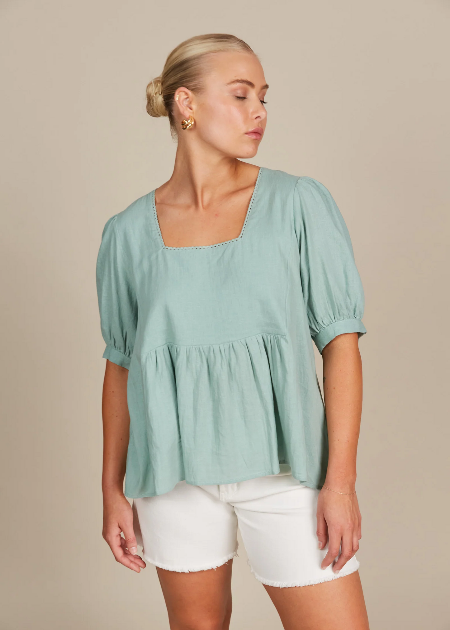 Amelie Top - Seafoam