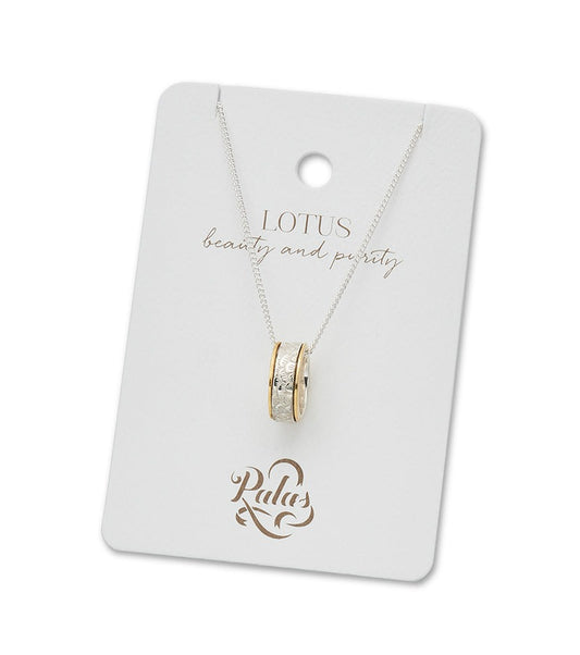 Lotus Meditation Spinning Necklace