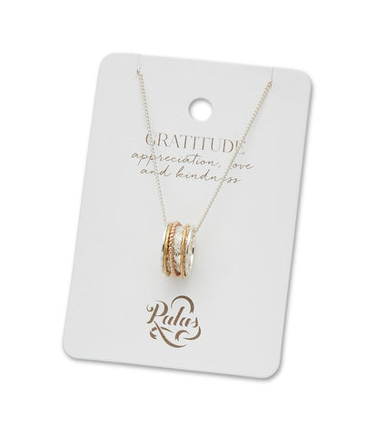 Gratitude Meditation Spinning Necklace