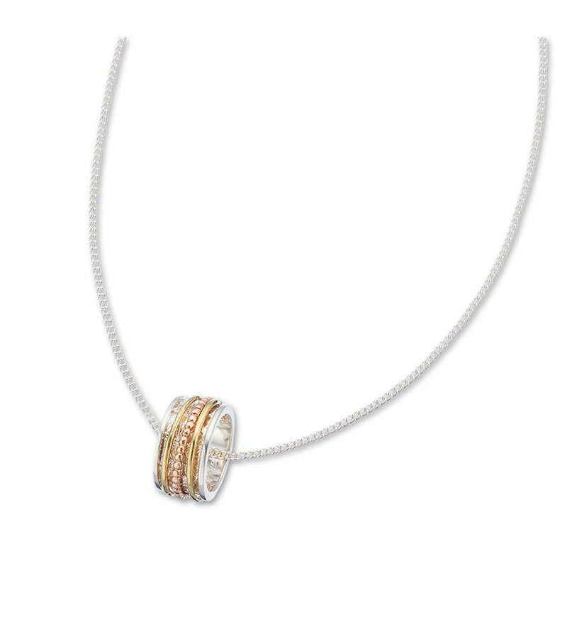 Gratitude Meditation Spinning Necklace