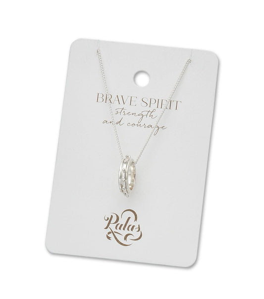 Brave Spirit Meditation Spinning Necklace