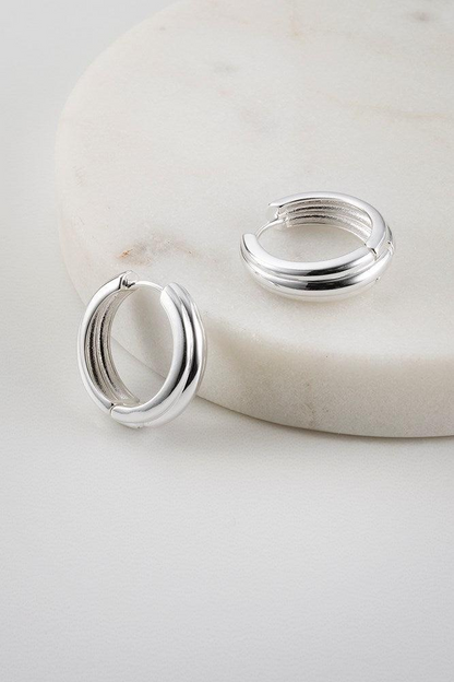 Paris Hoop Earring - Silver