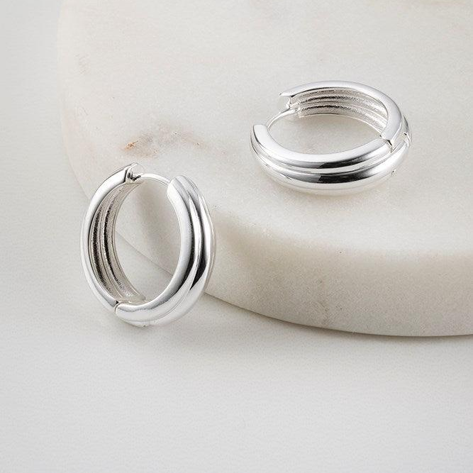 Paris Hoop Earring - Silver