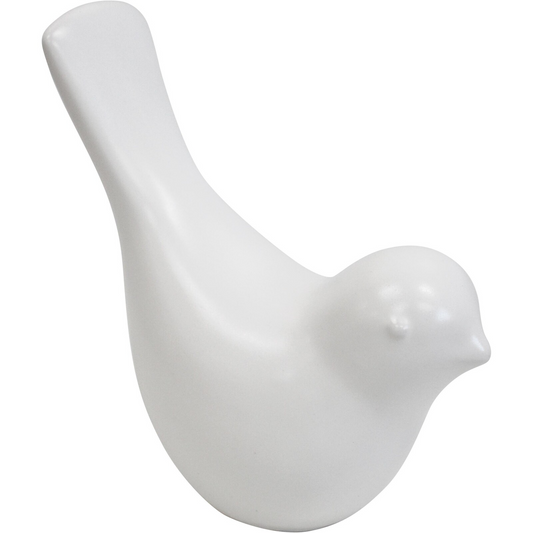 Bird Ornament - Satin White