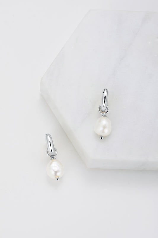 Charlie Mini Hoop - Silver