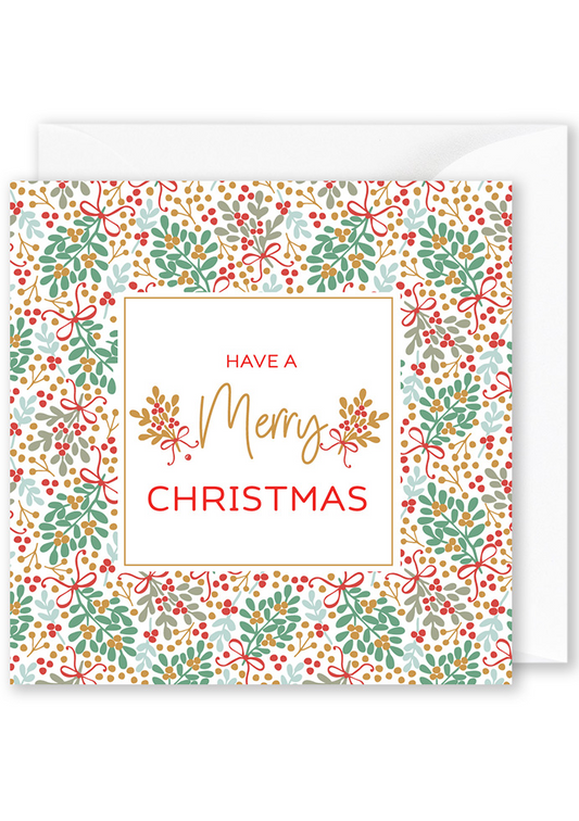 Christmas Card - Floral Garden