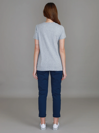 Austin Crew Neck Tee - Grey Marle