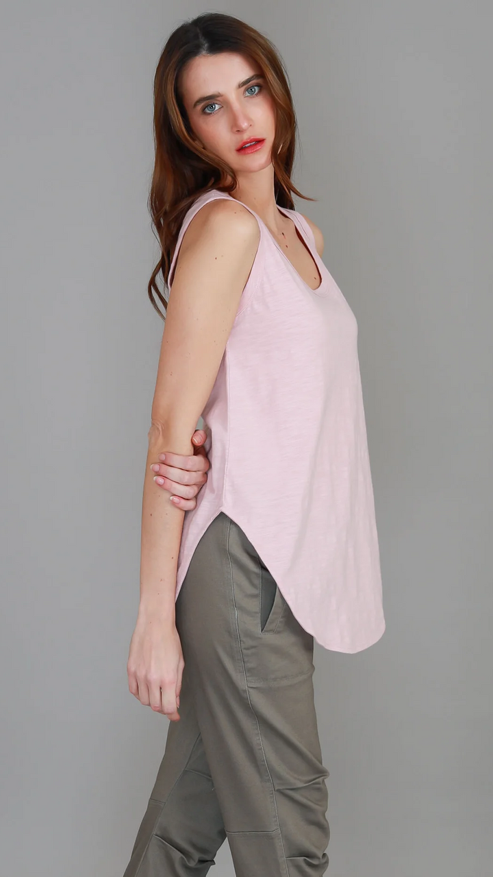 Fifi Tank Top - Blush Marle