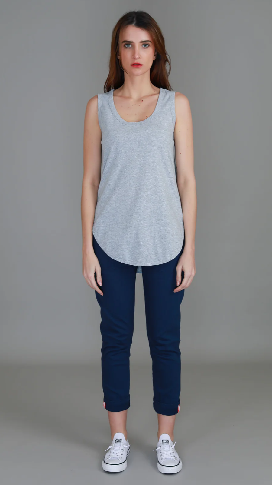 Fifi Tank Top - Grey Marle