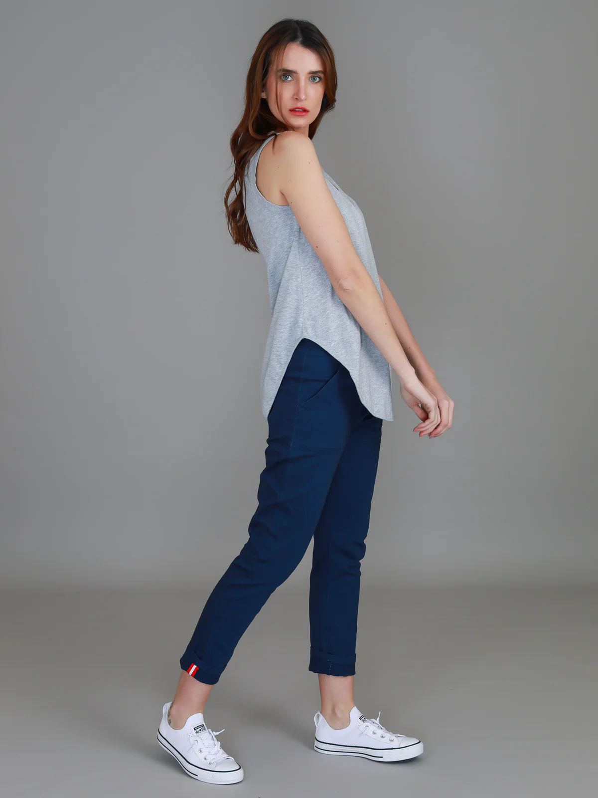 Fifi Tank Top - Grey Marle
