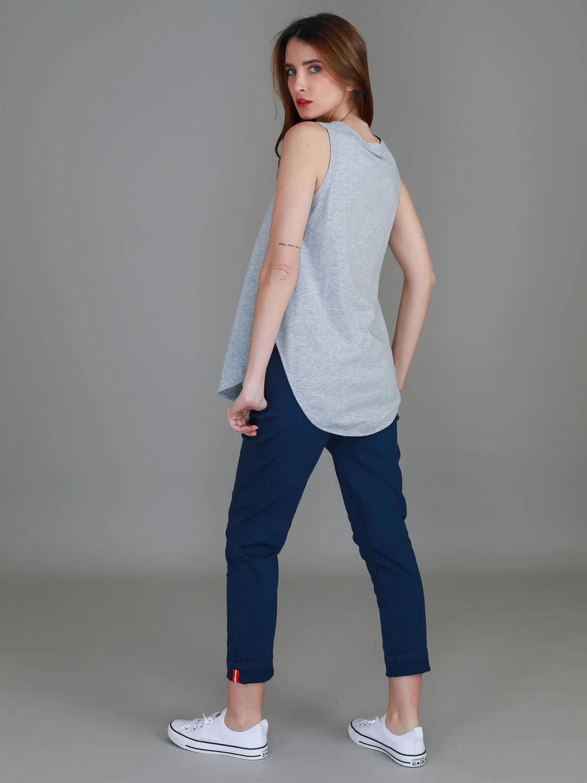 Fifi Tank Top - Grey Marle