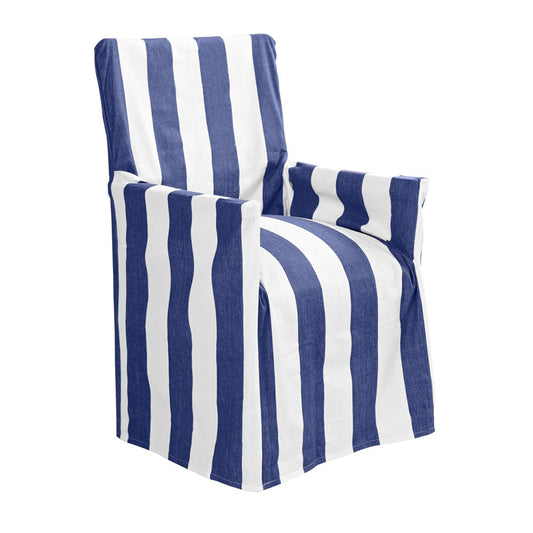 Outdoor Director Chair Cover - Blue Stripe