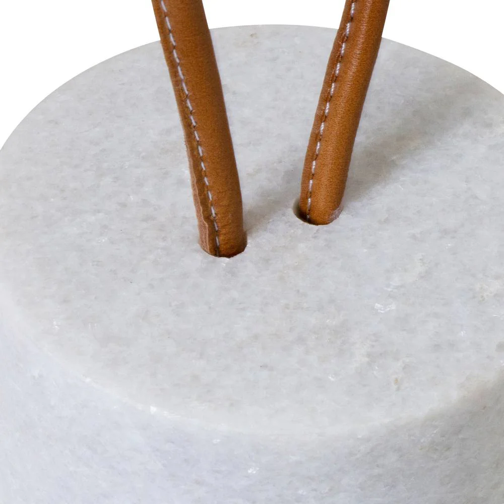 Enora Door Stop - White Marble