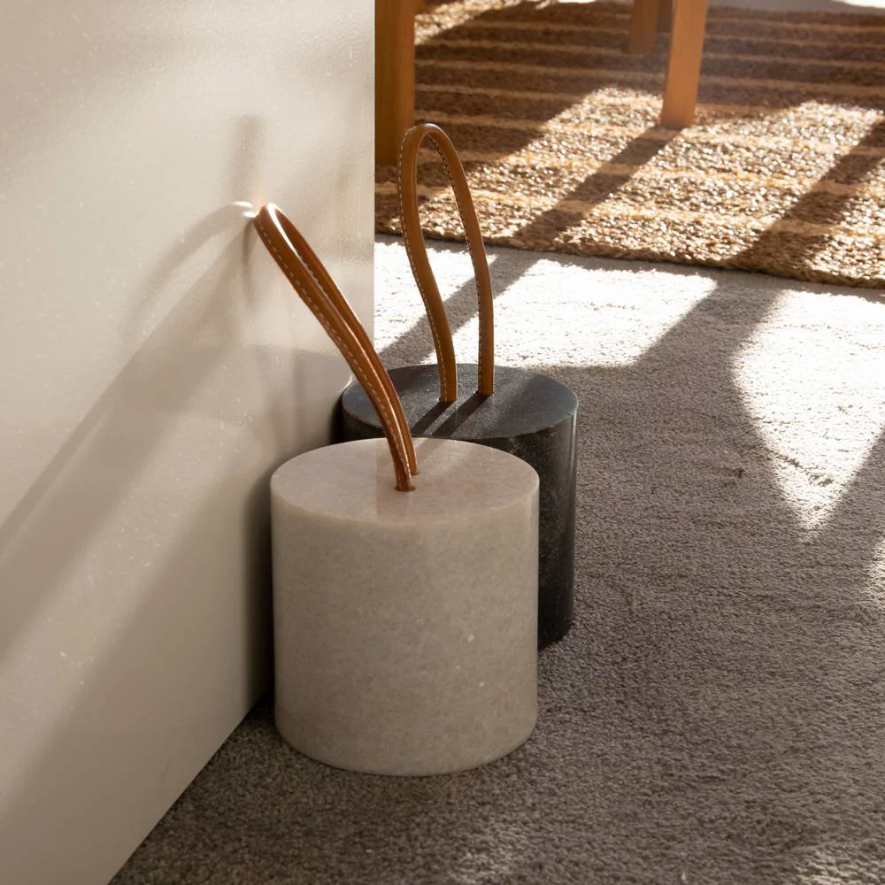 Enora Door Stop - White Marble