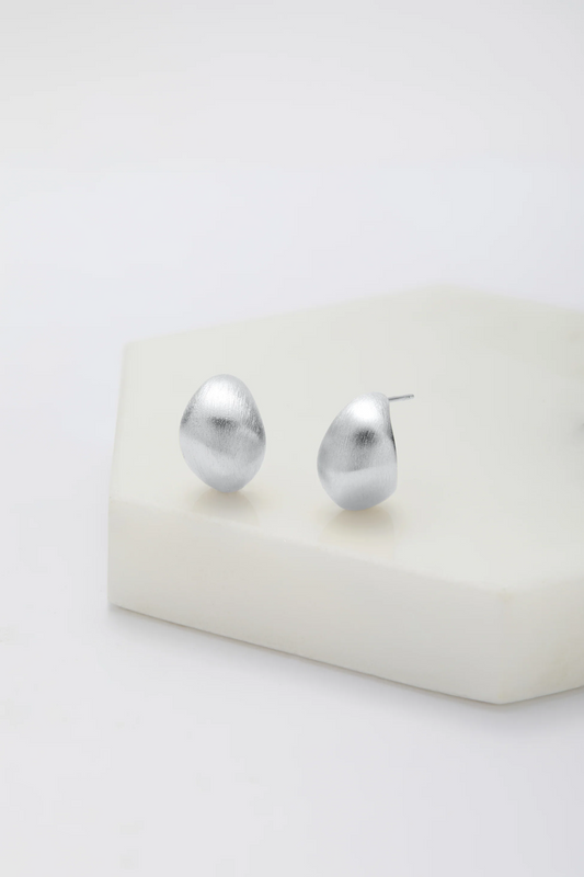 Ally Earring – Brushed Silver