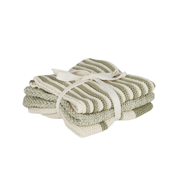 Amy Cotton Knit Cloth Set - Moss