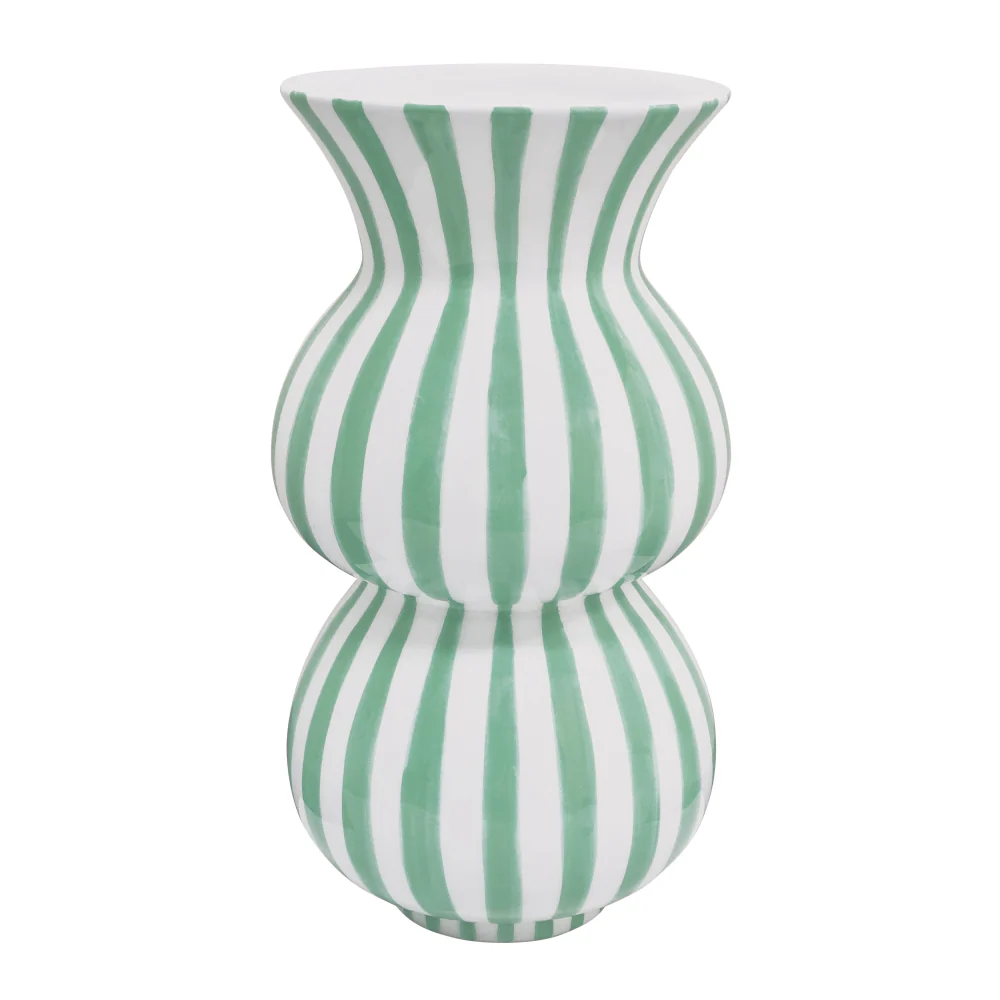 Arthur Stripe Vase - Peppermint