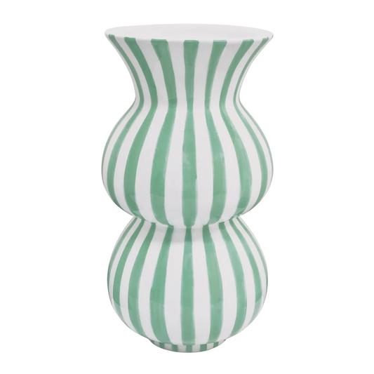 Arthur Stripe Vase - Peppermint