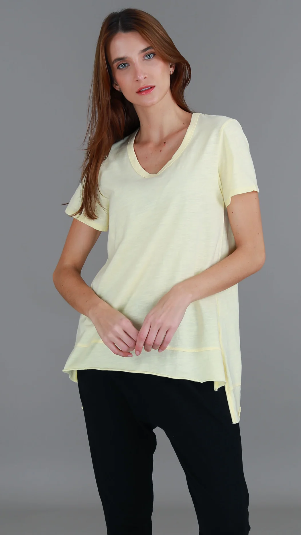 Austin Crew Neck Tee - Lemon