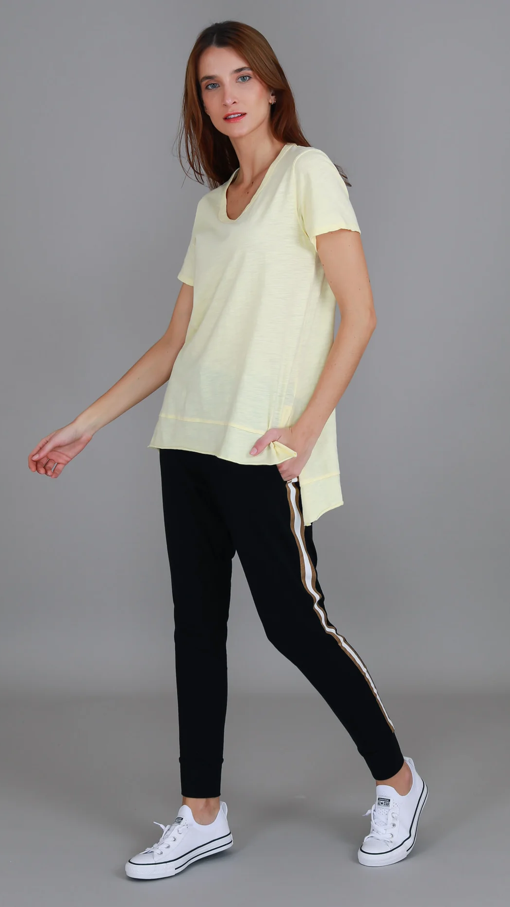 Austin Crew Neck Tee - Lemon
