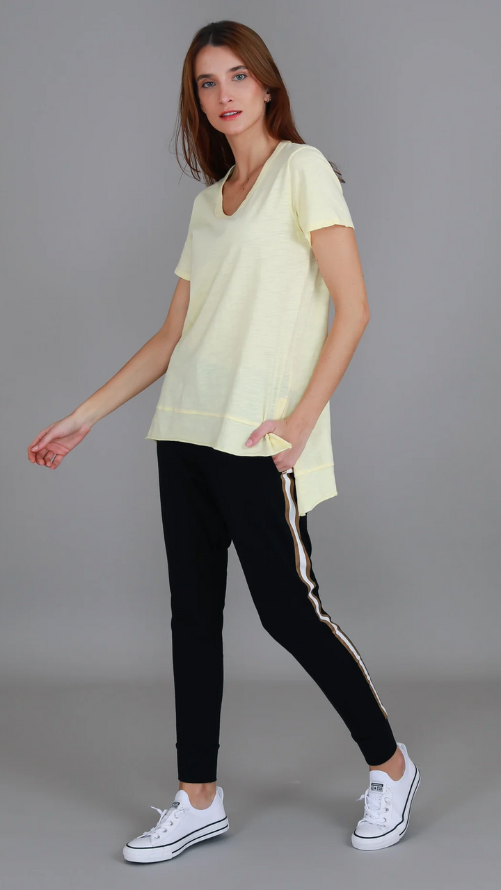 Austin Crew Neck Tee - Lemon