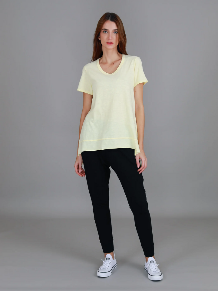 Austin Crew Neck Tee - Lemon