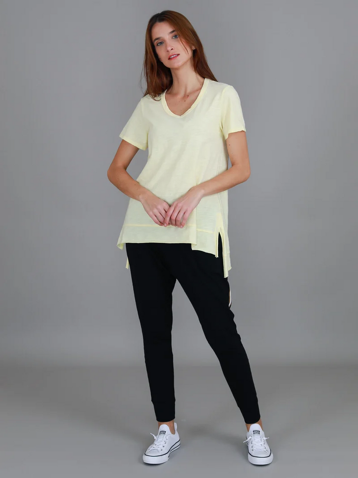 Austin Crew Neck Tee - Lemon