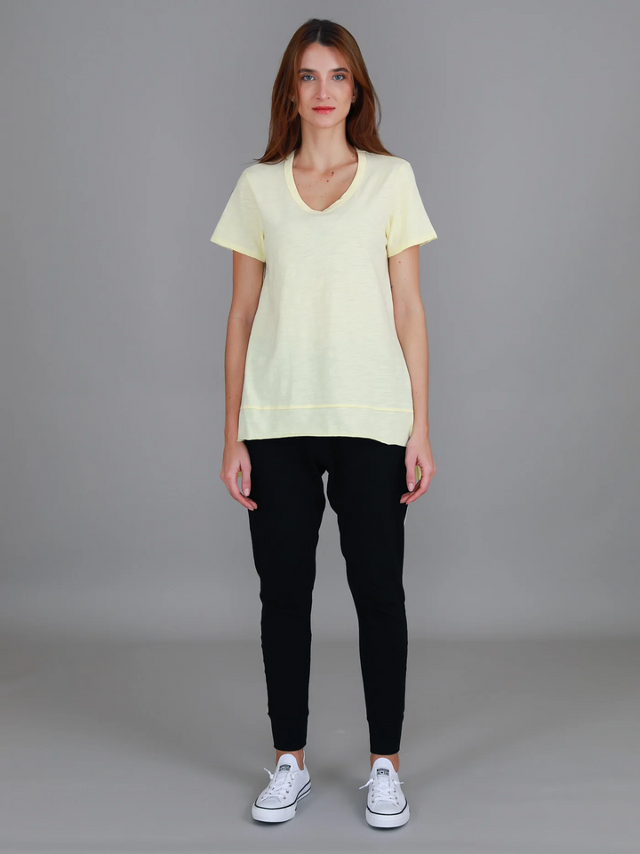 Austin Crew Neck Tee - Lemon