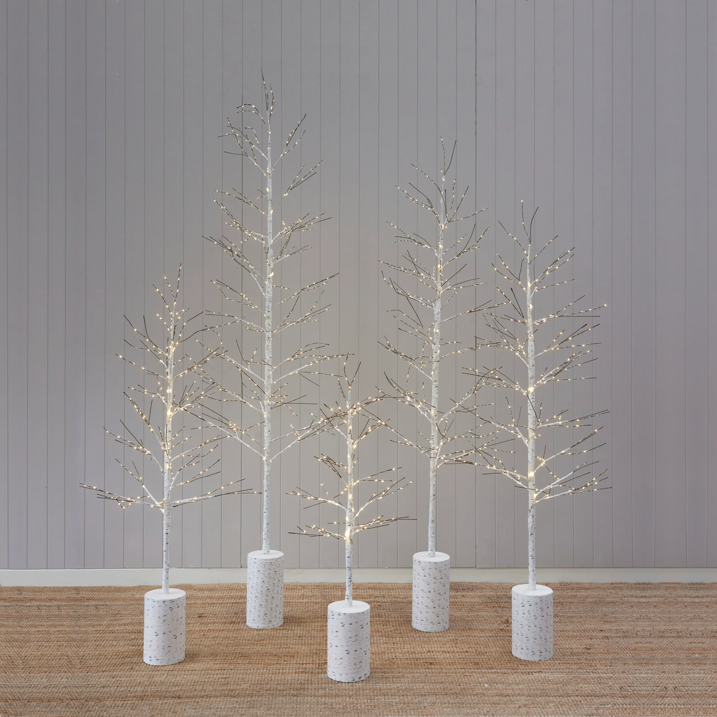White LED Birch Tree  - 180cm