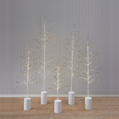White LED Birch Tree  - 180cm